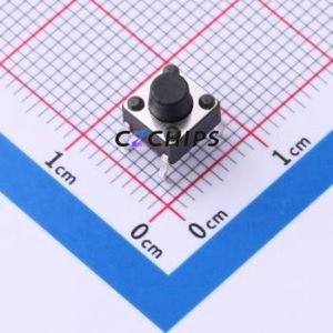 YTS1R0012FBT00 Tactile <b>Switch</b> Through hole Component (THT)-4P,6x6mm <b>Switch</b> 2.5N 6mm 6mm 7mm - Product Image 1