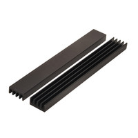 Tube de refroidissement en U personnalisé pour processeur d'ordinateur, dissipateur thermique anodisé à 4 caloducs pour ventilateurs de CPU