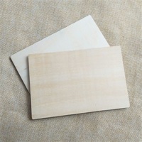 Carte postale vierge en bois non fini de forme rectangulaire découpée au Laser, 150x100x3mm
