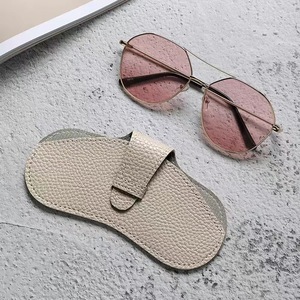 Étui à lunettes écologique en PU souple, boîte de protection pour lunettes, étui rectangulaire tendance pour le <span class=keywords><strong>rangement</strong></span> des lunettes et des cartes - Product Image 5