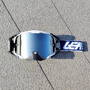 Casque de motocross <span class=keywords><strong>LEATT</strong></span> 65 avec lunettes, pour VTT, anti-vent et anti-sable, double couche anti-buée, protection intégrale contre les chocs - Product Image 3