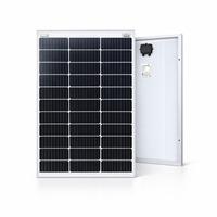 Module photovoltaïque solaire 100Wp 12V IP67 étanche, panneau PV 30 cellules 590 x 905 x 30 mm pour systèmes d'alimentation extérieurs