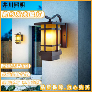 Lampe murale extérieure étanche E27, nouveau style chinois, luminaire en aluminium pour balcons et terrasses - Product Image 2
