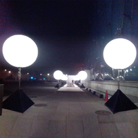 Ballon gonflable en PVC hélium avec logo personnalisé de haute qualité et publicité extérieure à impression complète avec lumière