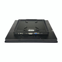 Monitor layar sentuh portabel 12.1 inci, Casing logam tertanam IP65 HMI LCD tampilan industri dalam stok