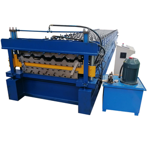 <span class=keywords><strong>Hot</strong></span> bán hai lớp cuộn tạo thành máy sóng kẽm tấm lợp kim loại mái làm máy gạch làm máy móc - Product Image 3