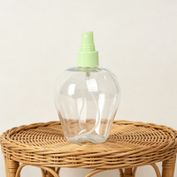 Bouteille pulvérisateur PET en forme de pomme, distributeur de savon liquide pour les mains, pour enfants, mignon, vide, 350 ml, logo personnalisé, vente en gros