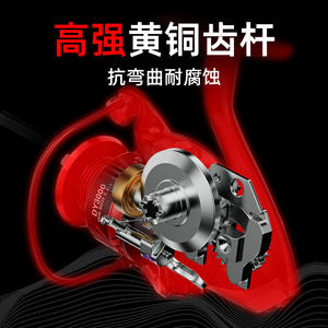 Moulinet de pêche à la ligne JUQIWANG à double levier en alliage d'aluminium pour la pêche en mer, moulinet de lancer sans interstice pour un lancer fluide - Product Image 4