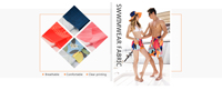 Plastique recyclé imperméable imprimé polyester spandex tissu de maillot de bain de bikini maillots de bain
