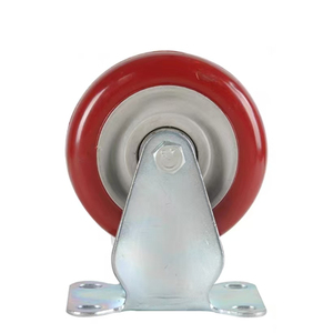 Hochwertige mittelschwere PU-feste Universal rad möbel Hoch leistungs wagen Langlebige Rad rollen aus <span class=keywords><strong>China</strong></span>-Gummi Stahl Eisen - Product Image 5
