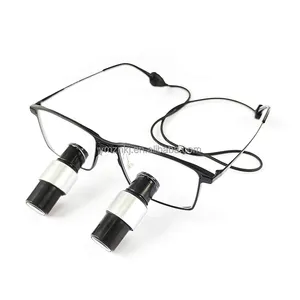 Ống nhòm Loupe Có Thể Điều Chỉnh Y Tế Đèn Pha 4X 5X 6x Mắt Loupe Đầu LED Ánh Sáng Phẫu Thuật Loupes 3.5x Với LED Ánh Sáng