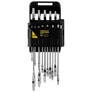 Juego de llaves combinadas de boca abierta Stanley Fatmax, 12 piezas, métricas, con sistema de trinquete - Product Image 2