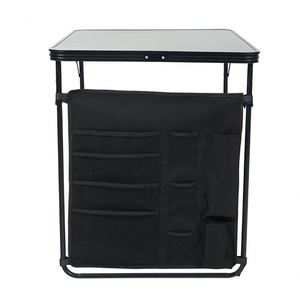 Modern Outdoor <b>Folding</b> <b>Table</b> with Waterproof Cushion Metal and MDF for Courtyard Hotel Living Room Park - Product Image 4