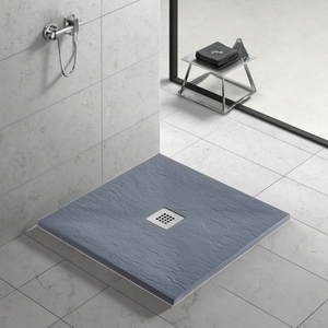 Raison Certifié OEM Personnalisé Grands Plateaux <span class=keywords><strong>De</strong></span> <span class=keywords><strong>Douche</strong></span> Design Moderne Carrelage Prêt Pierre Artificielle Imperméable Garantie 5 Ans Facile - Product Image 1