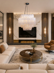 Lampadario di Lusso in Ferro |   Lampada a Sospensione Architettonica Moderna con Luce LED e Altezza Regolabile per Grandi Sale da Ballo - Product Image 6