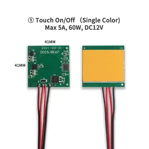 可调节色温led灯浴室镜触摸传感器开关模块DC 12V 24V 5A用于沙龙酒店浴室镜