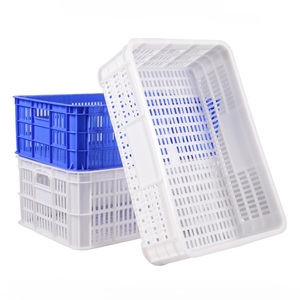 Wholesale Farm Transport Perforated Nestable Plastic <strong>Egg</strong> <strong>Crate</strong> Mesh Box PP Material Durable Eco-Friendly Plastic Containers - Product Image 4