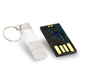 水晶金属Usb闪存驱动器led灯闪光 4GB 8GB 16GB 32GB定制Logo珠宝 3.0 亚麻框婚礼