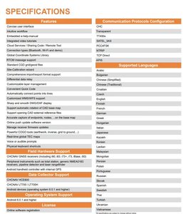 Receptor CHC Landstar 8 GNSS Potente software de campo RTK Programa de aplicación de recopilación de datos de sistema operativo Android para topografía RTK - Product Image 6