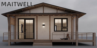 Maison conteneur extensible, solution de logement mobile, conteneur pliable à toit plat de 20 pieds avec structure en acier chinois