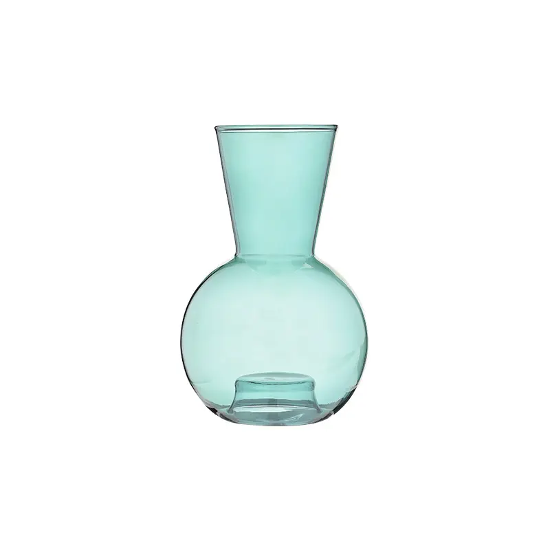 Custom Made Modern Colored Borosilicate Glass Bud Vase for Flower Arrangements Home Decorative