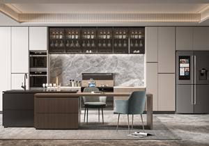 <span class=keywords><strong>Cucina</strong></span> luminosa <span class=keywords><strong>a</strong></span> forma di L bianca <span class=keywords><strong>con</strong></span> tomaia in vetro smerigliato e flusso intelligente - Product Image 5