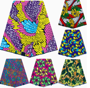 Vente en Gros Usine 100 % Polyester Tissu Batik Motif Personnalisé Tissu Imprimé Africain Véritable Tissu Wax Africain - Product Image 1