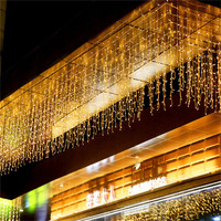 Guirlande lumineuse LED de Noël en forme de glaçon 3,5 m 30 V, étanche pour extérieur, jardin, fête, mariage, vacances, décoration de rue, de gouttière, rideau lumineux féerique