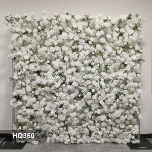 Mur de fleurs artificielles 3D 5D, toile de fond 8ftx8ft en tissu de soie, marque DKB, pour la fête des mères, Noël, mariage, Nouvel An, Halloween, remise de diplôme - Product Image 3