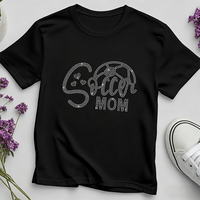 Transferts de strass personnalisés pour maman de footballeuse – Motifs thermocollants pour T-shirt
