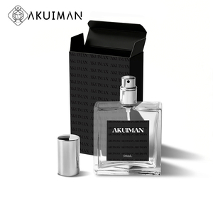 Botella de Perfume de Vidrio Cuadrada Transparente de Lujo con Tapa Plateada, Personalizable con Impresión, Aprobada por ISO9001 y Cumple con REACH, Juego de Regalo OEM - Product Image 6