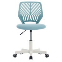 Chaise de bureau sans accoudoirs, chaise de bureau ergonomique en maille, chaise pivotante à dossier moyen, hauteur réglable, étude, petits espaces, bureau à domicile