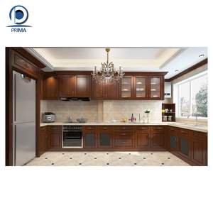 Alla moda in legno Set di mobili da <span class=keywords><strong>cucina</strong></span> lacca impiallacciatura di melamina finitura <span class=keywords><strong>cucina</strong></span> all'ingrosso con il prezzo di fabbrica - Product Image 2