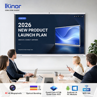 Nouvelles idées de produits 2026 : Tableau blanc interactif intelligent Riotouch 4K Android à écran tactile pour l'enseignement