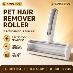 Cepillo electrostático de plástico ecológico fácil de usar para eliminar el pelo de <span class=keywords><strong>perros</strong></span>, disponible en stock. - Product Image 5