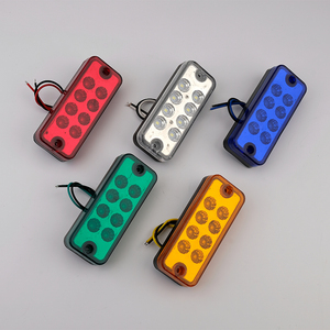 4 unids/set ABS 12V 24V indicador Led Luz de marcador de señal de giro lateral luces laterales luces de camión 6 Led para remolque de camión - Product Image 2