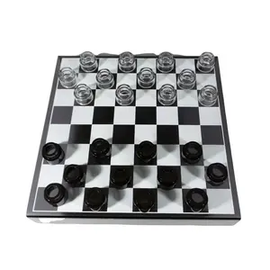 Wholesale Manufacturing Checker International Play Chess Game Acrylic Pieces Luxury Backgammon Set