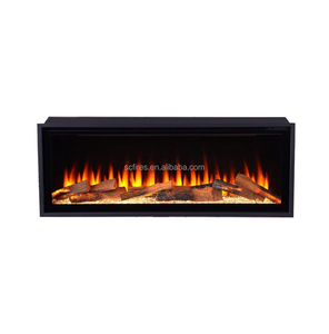 Chimenea Eléctrica LED <span class=keywords><strong>de</strong></span> Alta Calidad para Insertar en <span class=keywords><strong>la</strong></span> <span class=keywords><strong>Pared</strong></span> <span class=keywords><strong>de</strong></span> <span class=keywords><strong>la</strong></span> Sala <span class=keywords><strong>de</strong></span> Estar, Moderna, 1500W, Ajustable, con Control Remoto y Llama Multicolor - Product Image 2
