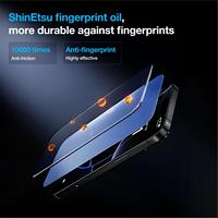 Protection d'écran en verre trempé 3D incurvé à colle intégrale pour iPhone 18 17 16 15 Pro Pro Max, sans rupture de lumière, tactile ultra-sensible