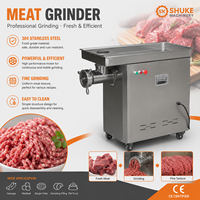 Machine industrielle de broyage de viande fraîche avec plaques de 6 mm et 10 mm