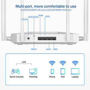 अक्षरीय 6,000 गीगाबिट लान पोर्ट वाईफाई 6 राउटर नए होम वायरलेस इंटरनेट राउटर के साथ नए घर वायरलेस इंटरनेट गेमिंग vpn राउटर - Product Image 5