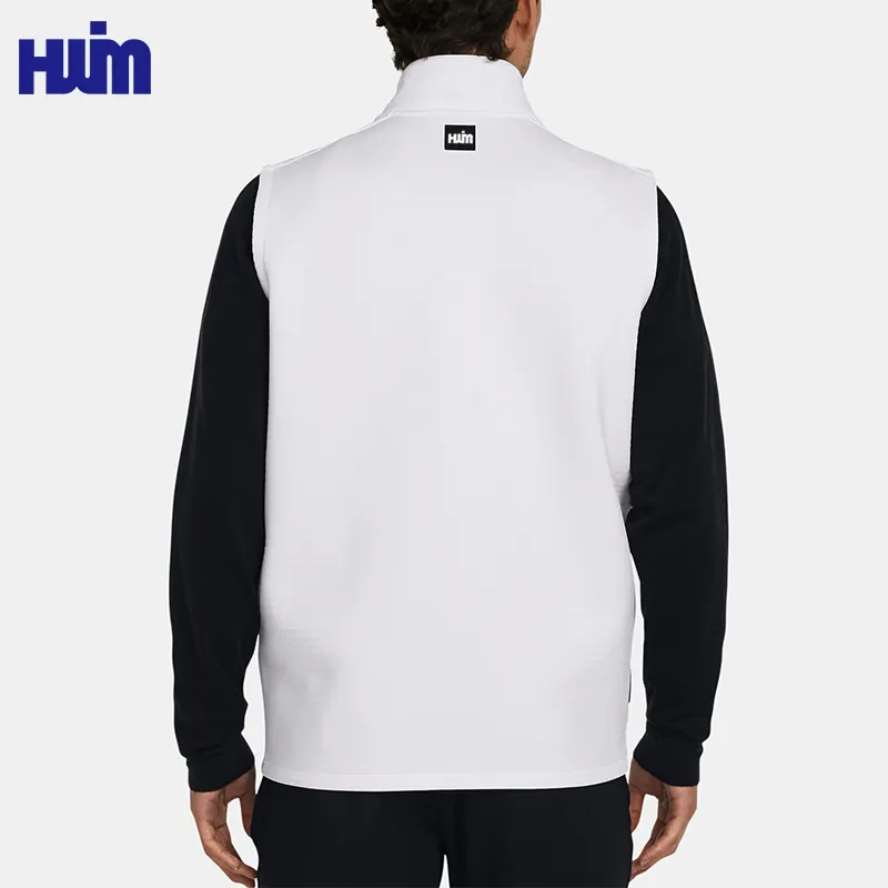 New Design Custom Polyester Waterproof Full Zip Lightweight Windproof Sleeveless Utility Sport Vest Jacket For Men