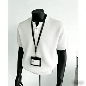 T-Shirt Vintage con Colletto <span class=keywords><strong>Peter</strong></span> <span class=keywords><strong>Pan</strong></span> a Maniche Corte per Uomo: Casual, Versatile, Vestibilità Elegante, Top di Alta Qualità - Product Image 1