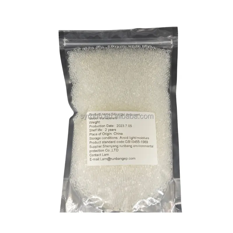 Desciccant1.6-2.5mm gel de silice blanche gel de silice dessiccantgel de silice déshydratant gel de silice pour l'humidité