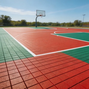 Inolp <b>Top</b> Quality Commercial Grade Half Court Basketball Flooring Outdoor Fiba Approved Half With <b>Net</b> Court - Product Image 6