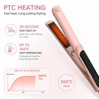 Torlin OEM&ODM Fer à lisser LED PTC en titane avec revêtement céramique ionique négatif, température maximale 260°C, utilisation facile pour camping-car et hôtel