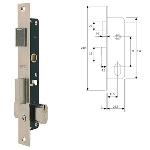 Serratura Tesa 2220/12/nm - Product Image 2