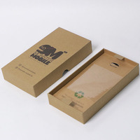 Boîte d'emballage écologique en papier kraft pour téléphone avec logo et design personnalisés Téléphone d'expédition recyclable et durable en gros