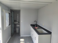 Maison conteneur pliable de luxe, épaissie, personnalisable, pour dortoirs et hôtels, avec support technique en ligne
