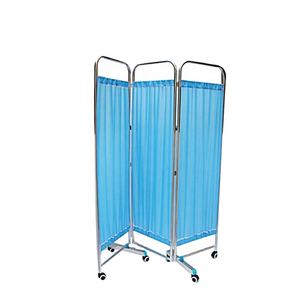 HC-M096 Precio de Fábrica Biombo de Acero Inoxidable de 3 Pliegues para Cama de Hospital - Product Image 1